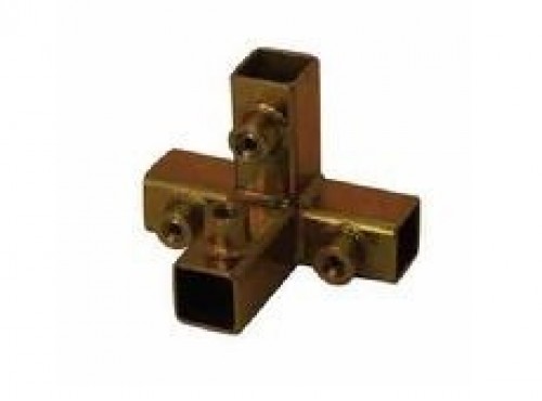 Tee w/ Brace for 1" Square Tube
